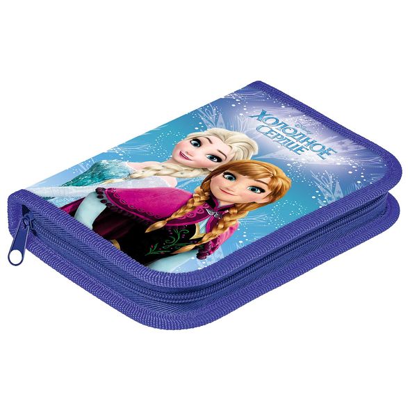 Пенал Hatber 190х130мм 1 отделение на молнии -Холодное сердце- , 